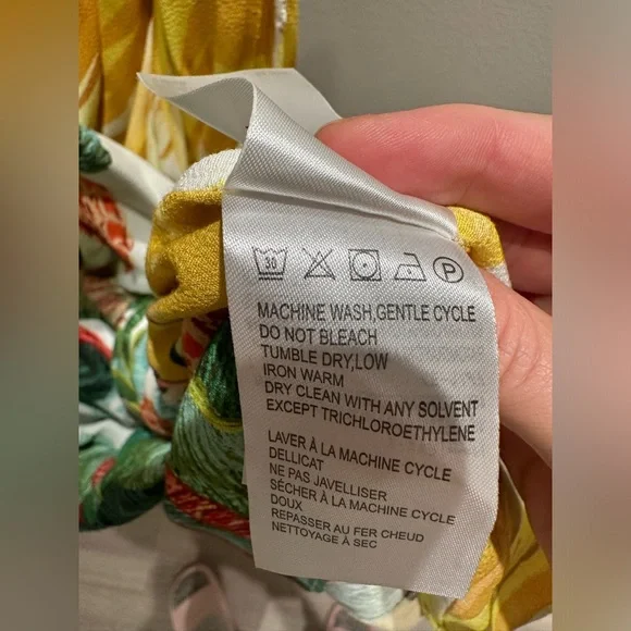 FARM Rio Azalea Forest Mini Wrap Dress Size XL - Picture 9 of 10